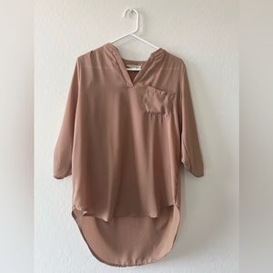 Cuffed-Sleeve Blouse